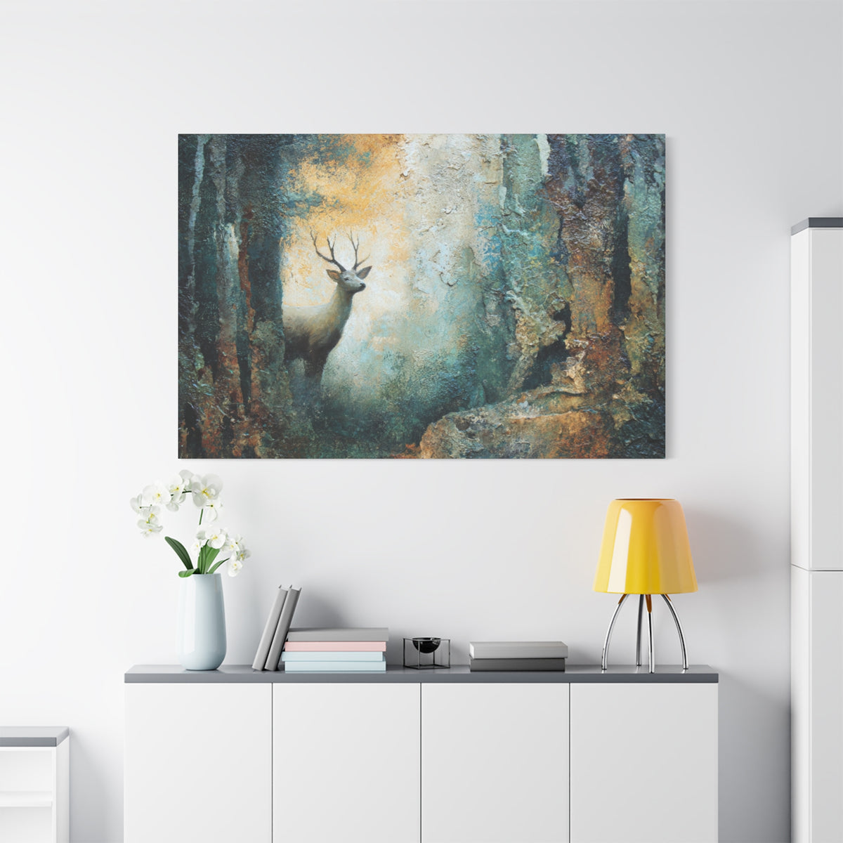 Emerging Buck - Textured Wall Art