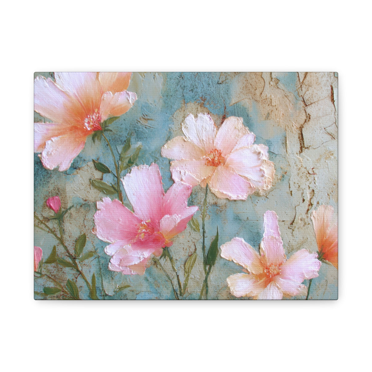 Delicate Blooming - Pink Flower Pastel Wall Art