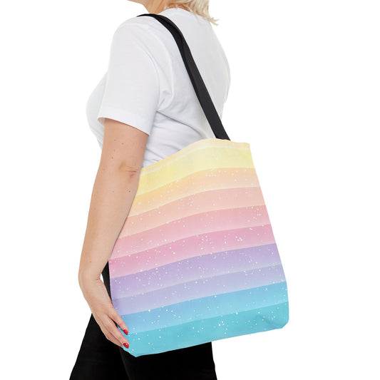 Sherbet Surge - Cute Rainbow Tote Bag