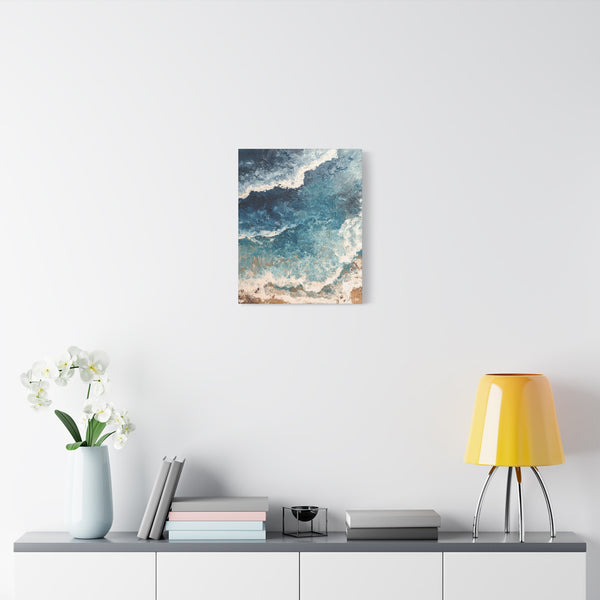 High Tide - Textured Beach Vertical Wall Art