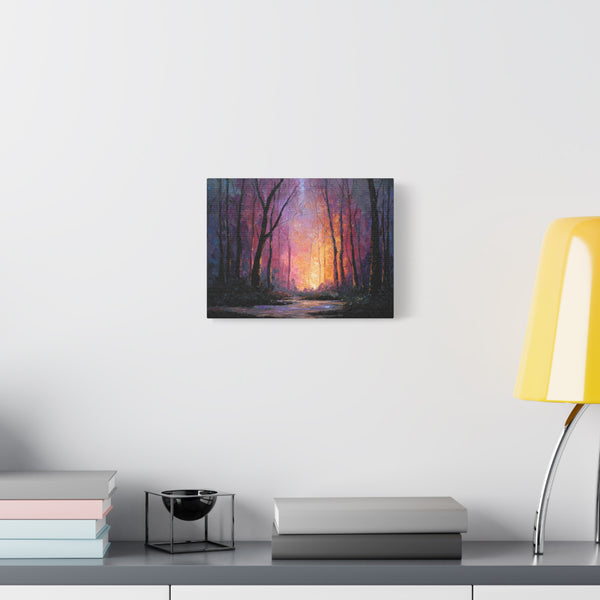 First Light - Textured Forest Wall Art