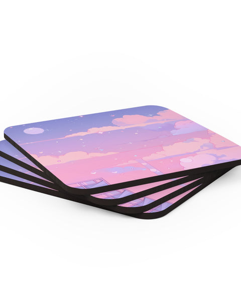 Cotton Candy Dreams - Lofi Aesthetic Coasters