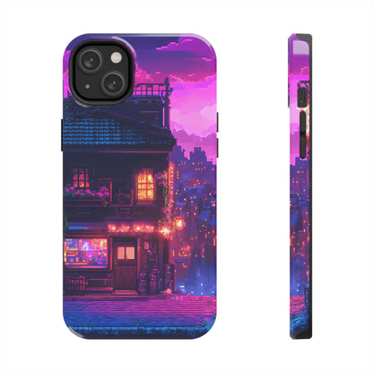 Zeke's Pub - Cyberpunk Pixel Art Phone Case