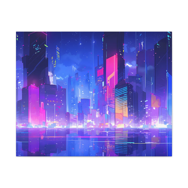 City of Dreams - Lofi Anime Canvas Print