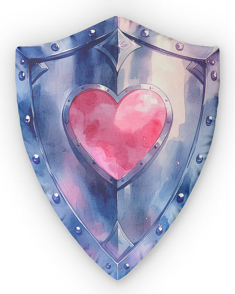 Heart Shield — Cute Throw Pillow