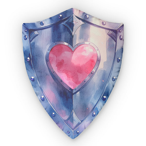 Heart Shield — Cute Throw Pillow