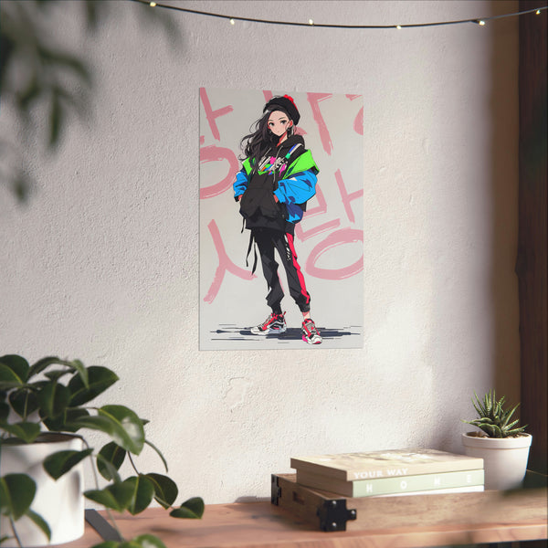 LOVE Kinda Vibe - Korean Anime Poster