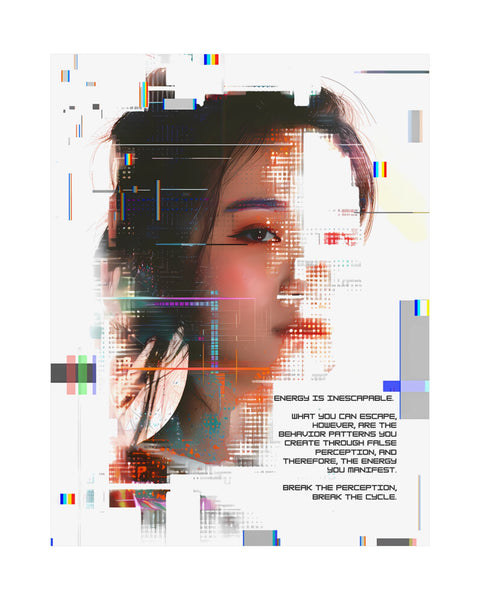 Break The Cycle - Glitchcore Poster