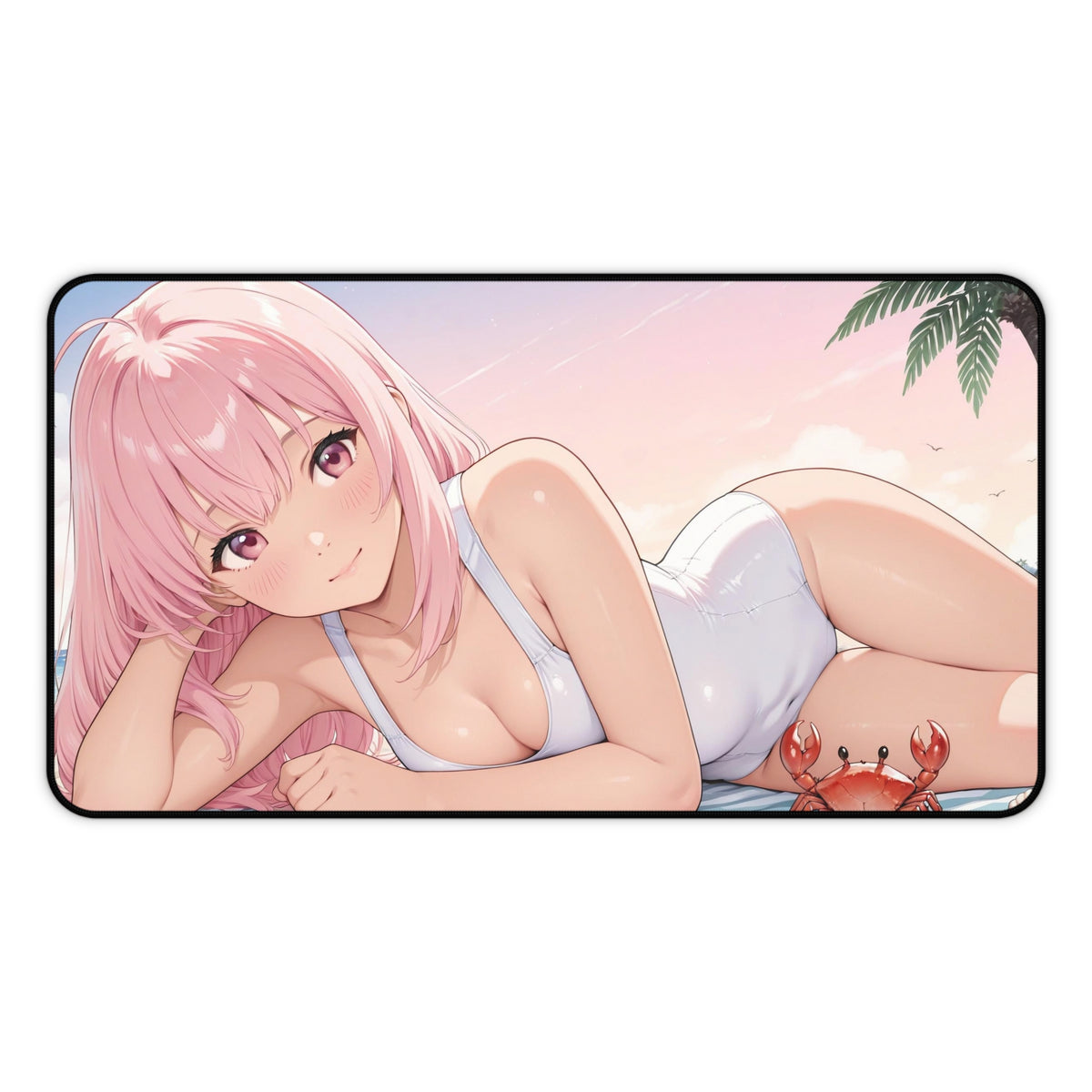Beach Beauty - Cute Anime Girl Desk Mat