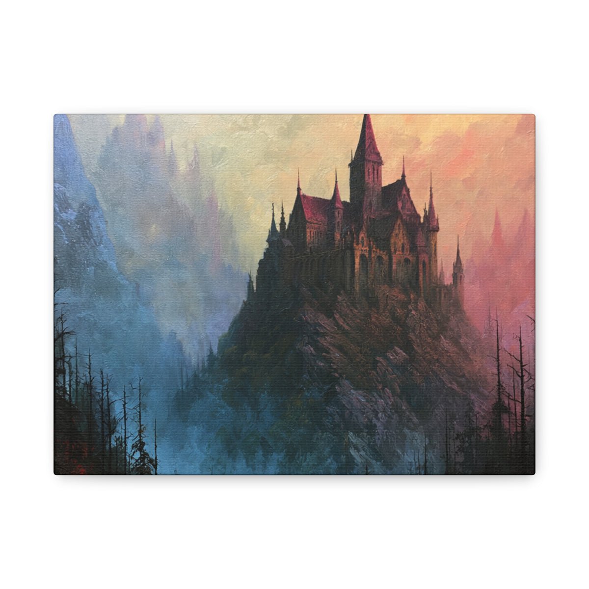 Pillar Keep - Textured Fantasy Wall Art