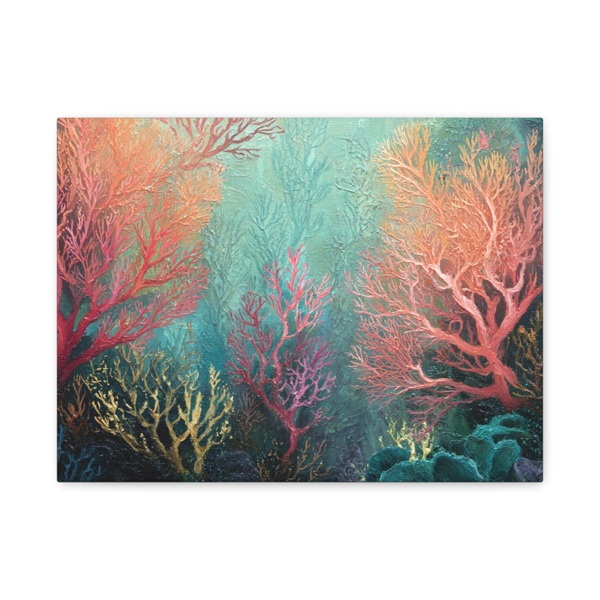 Rainbow Reef - Textured Undersea Wall Art