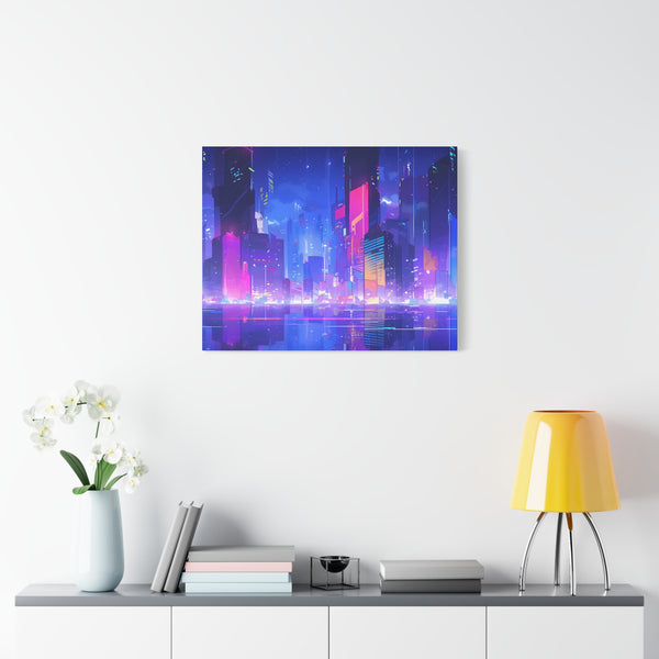 City of Dreams - Lofi Anime Canvas Print