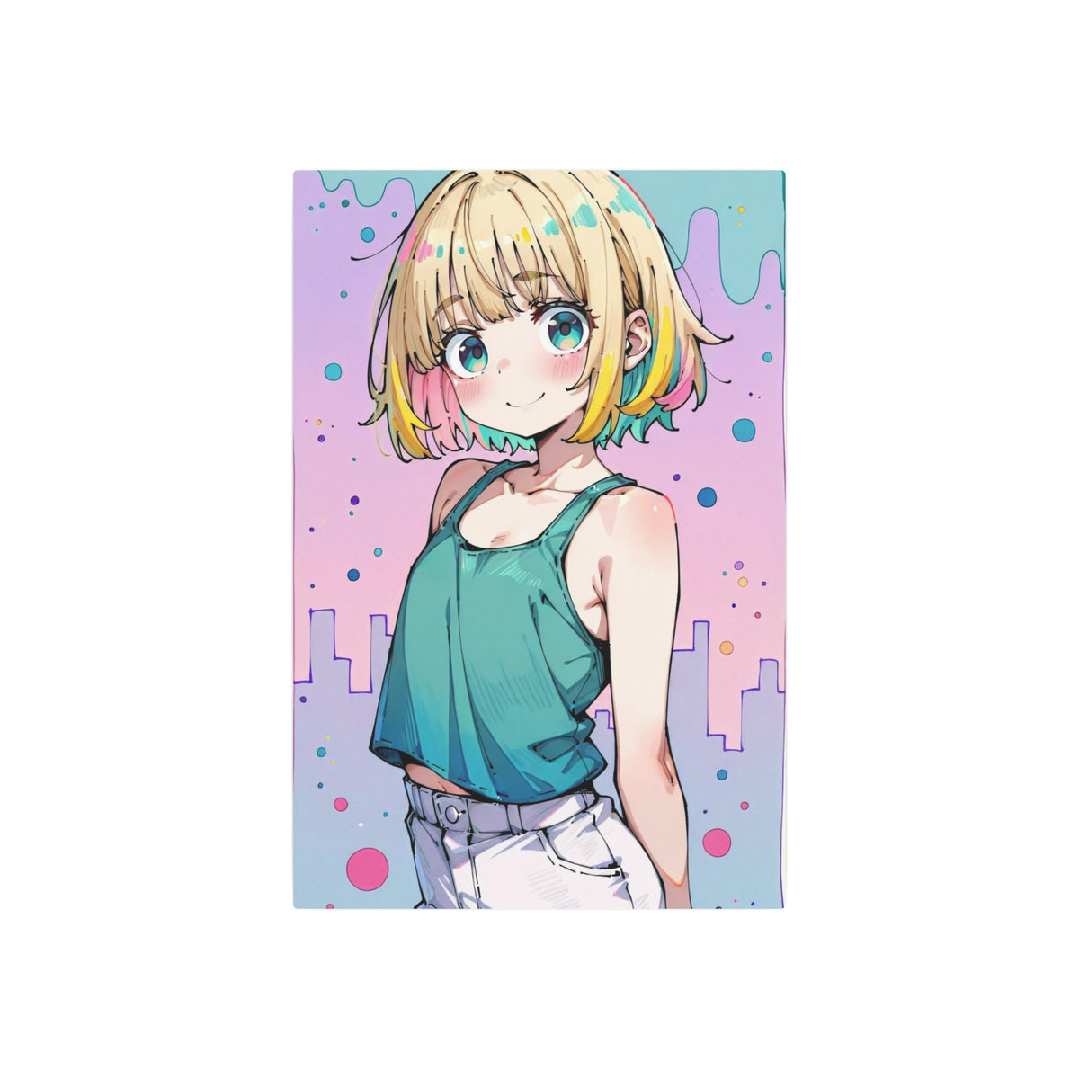 K.D. Pastel Twilight - Cute Anime Metal Poster