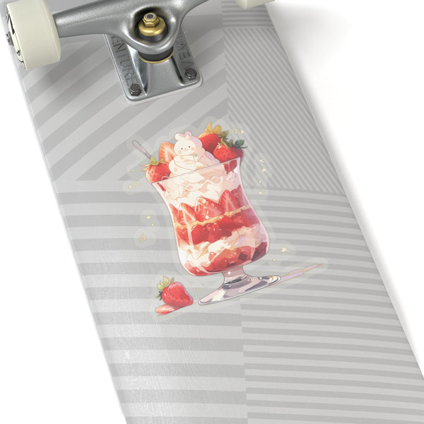 Strawberry Bunny Parfait - Cute Anime Sticker