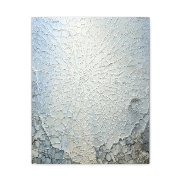 Frosted Glass - Abstract White Wall Art