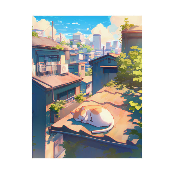 Cat Nap - Cute Anime Cat Poster