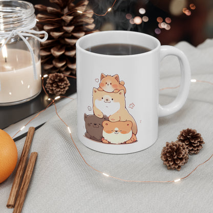 Dog Pile - Cute Anime Dog Mug