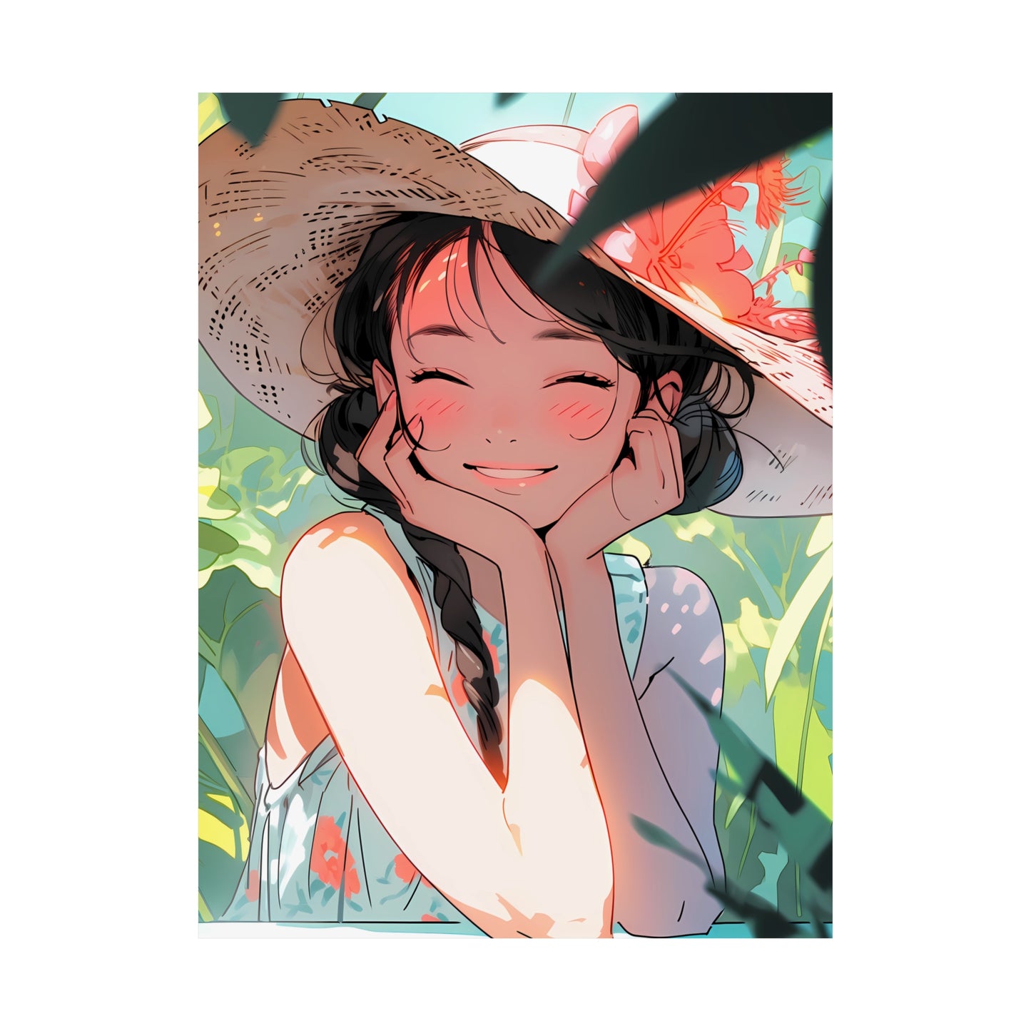 Summer Snapshot - Cute Anime Poster