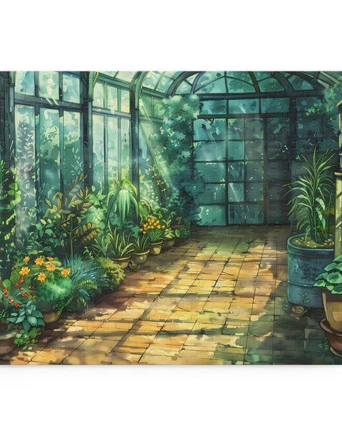 Herbal Nursery - Anime Greenhouse Puzzle