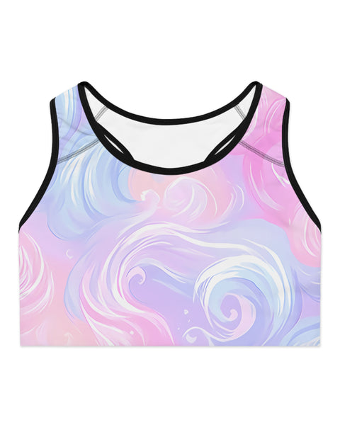 Cotton Candy Swirls - Soft Sleep Bra