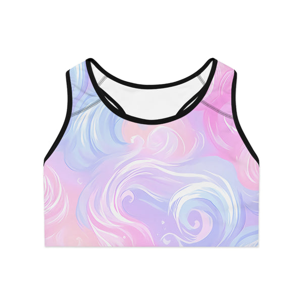Cotton Candy Swirls - Soft Sleep Bra