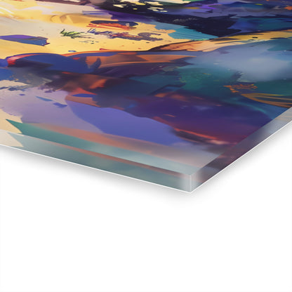The Cove - Watercolor Glass Wall Art