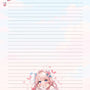 Butterfly Dreams - Anime Notebook Paper
