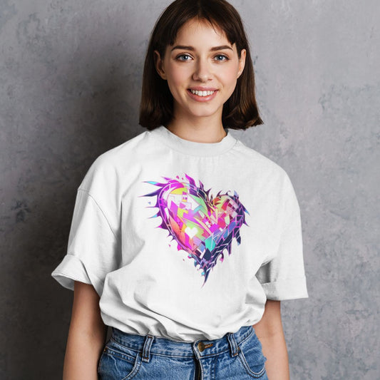 Crystal Heart Chronicles - Soft Cotton Graphic T-Shirt