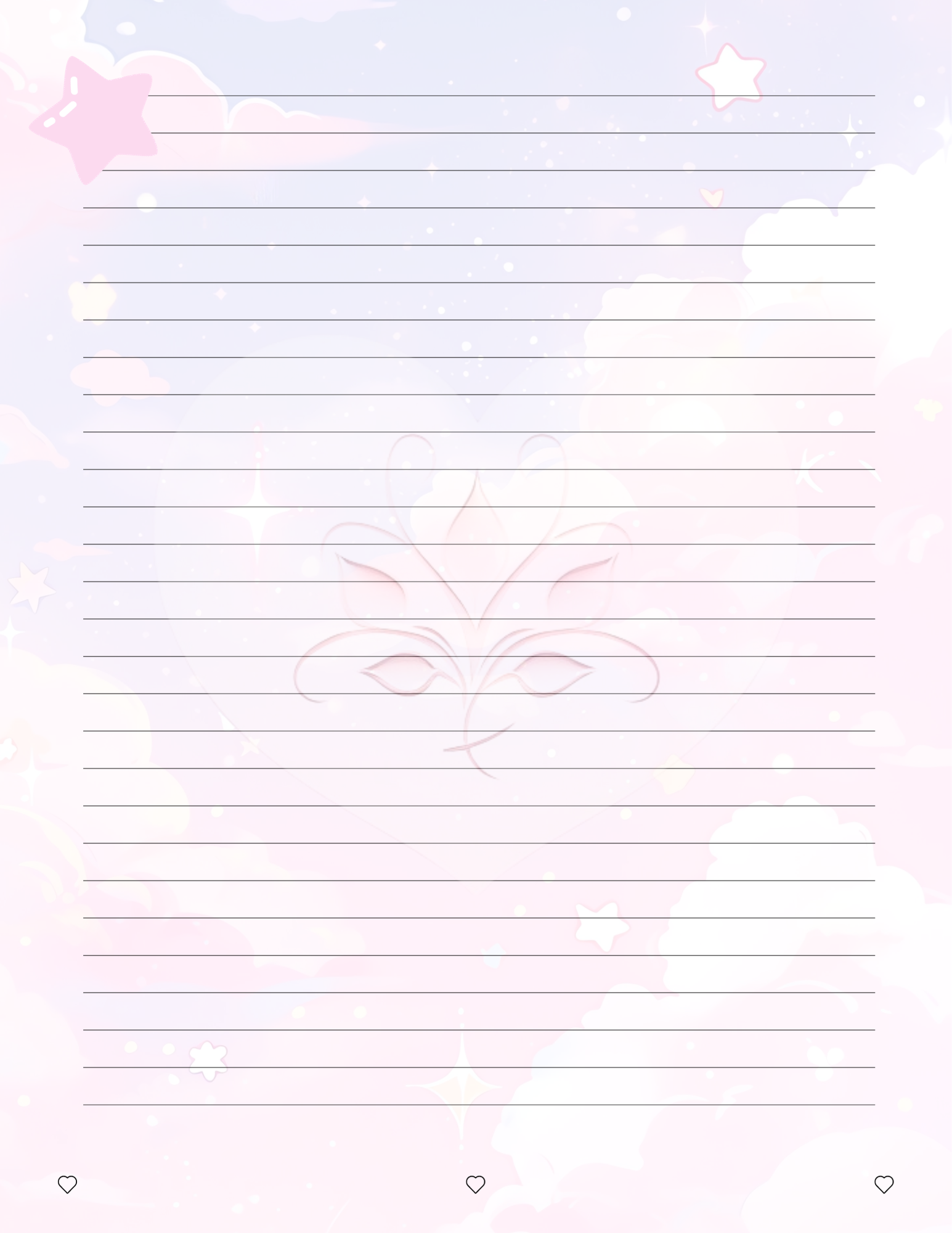 Adorable Cute Notebook Paper Backgrounds for Creative Writing