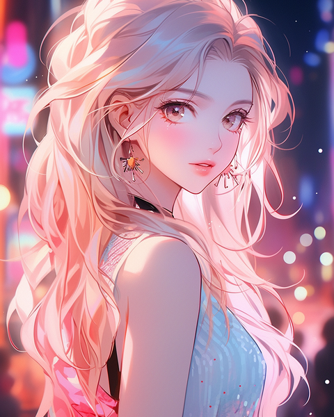 Into The Night - Cute Anime Phone Wallpaper