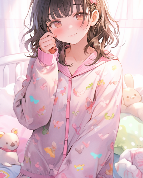 Just Woke Up - Anime Girl Phone Wallpaper