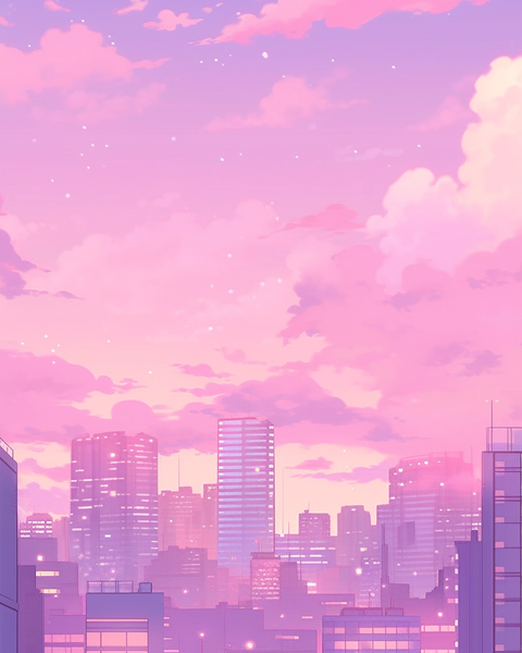Like a Dream - Lofi Anime Phone Wallpaper