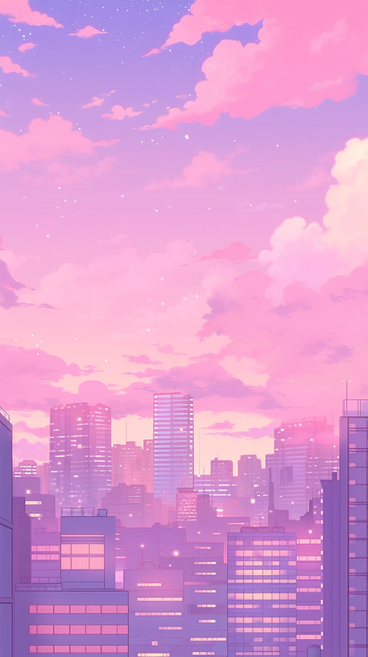 Like a Dream - Lofi Anime Phone Wallpaper