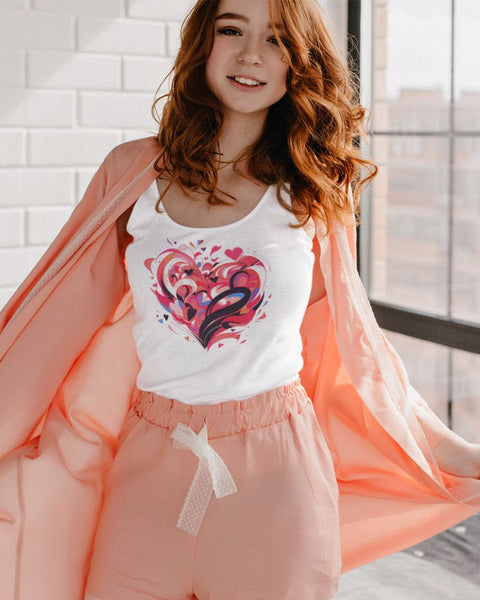 Love Burst - Cute Graphic Tank Top