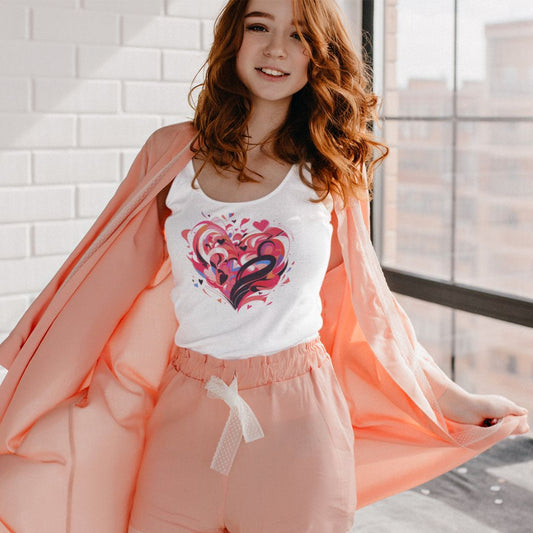 Love Burst - Cute Graphic Tank Top