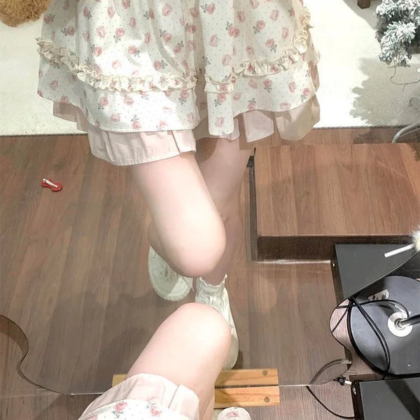 Rose Daydream - Sweet Himekaji Sleeveless Top and Skirt Set
