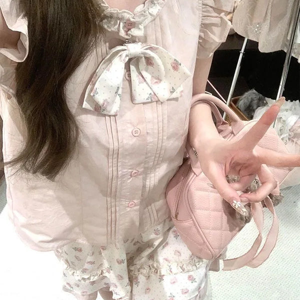 Rose Daydream - Sweet Himekaji Sleeveless Top and Skirt Set