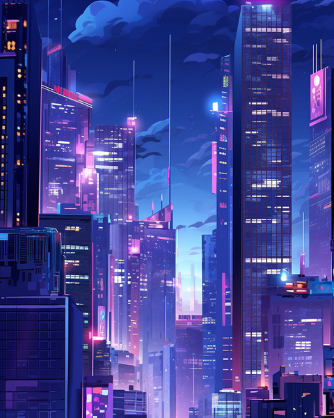 View From Level 3177 - Anime Phone Wallpaper