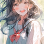 Anime School Girl Phone Wallpaper - Anna