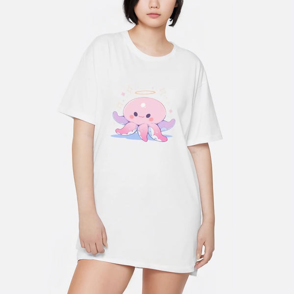 Alone in Heaven - Cute Anime Sleep Shirt
