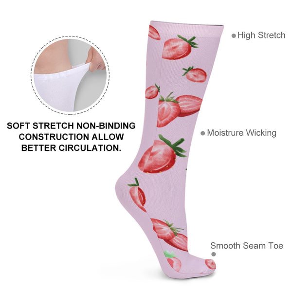 Strawberry Rain - Cute Anime Socks