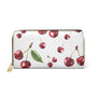Cherry Wallet With Zipper