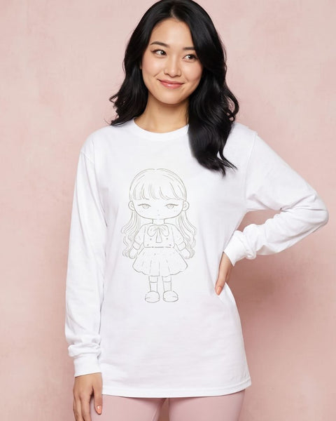 Miss Perfect - Cute Anime Long-Sleeve T-Shirt