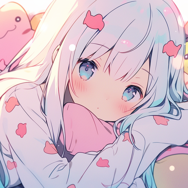Pile of Plushies - Cute Anime Background