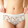 Heart Flowers - Cute Cheeky Panties