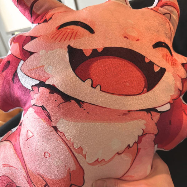 Plush dragon pillow