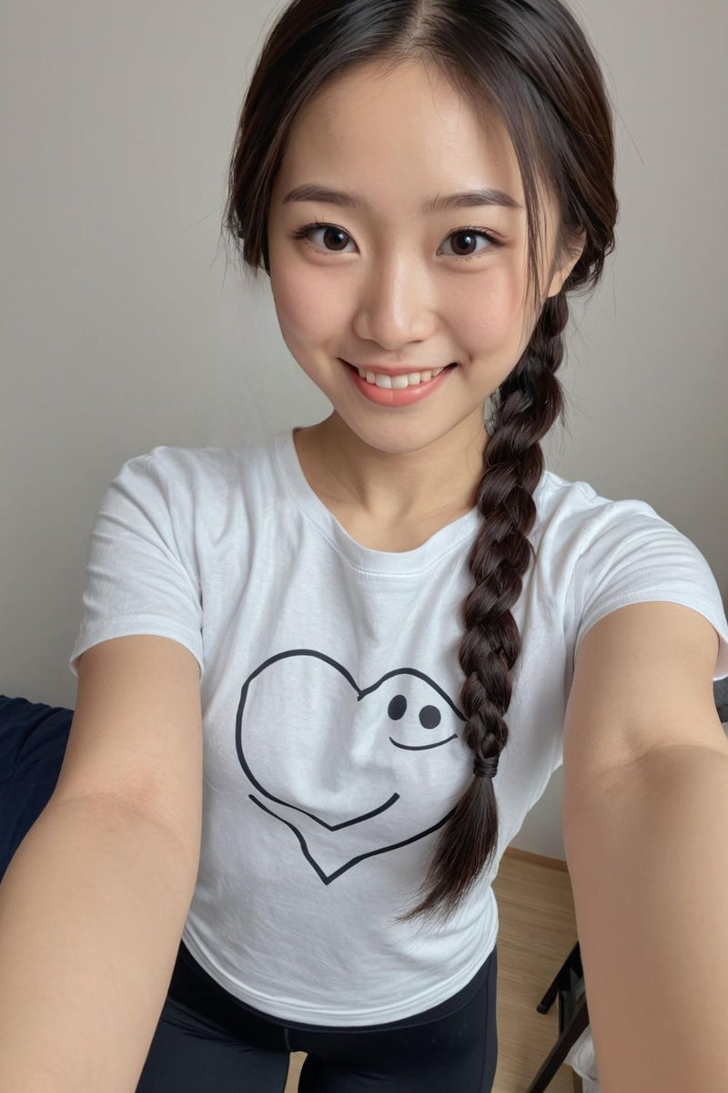 Good Vibes Heart - Cute Graphic T-Shirt