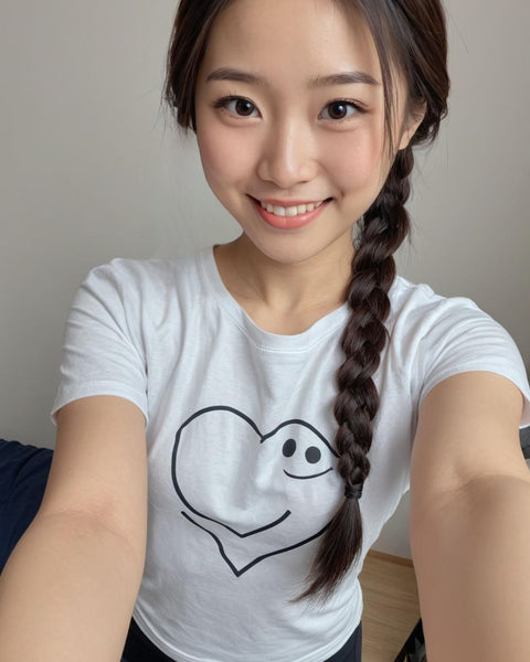 Good Vibes Heart - Cute Graphic T-Shirt