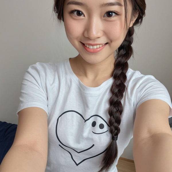 Good Vibes Heart - Cute Graphic T-Shirt