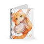 Hang in There Cat Notebook Open